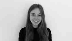 Black and white portrait photo of Professional Placement student, Francesca Franich