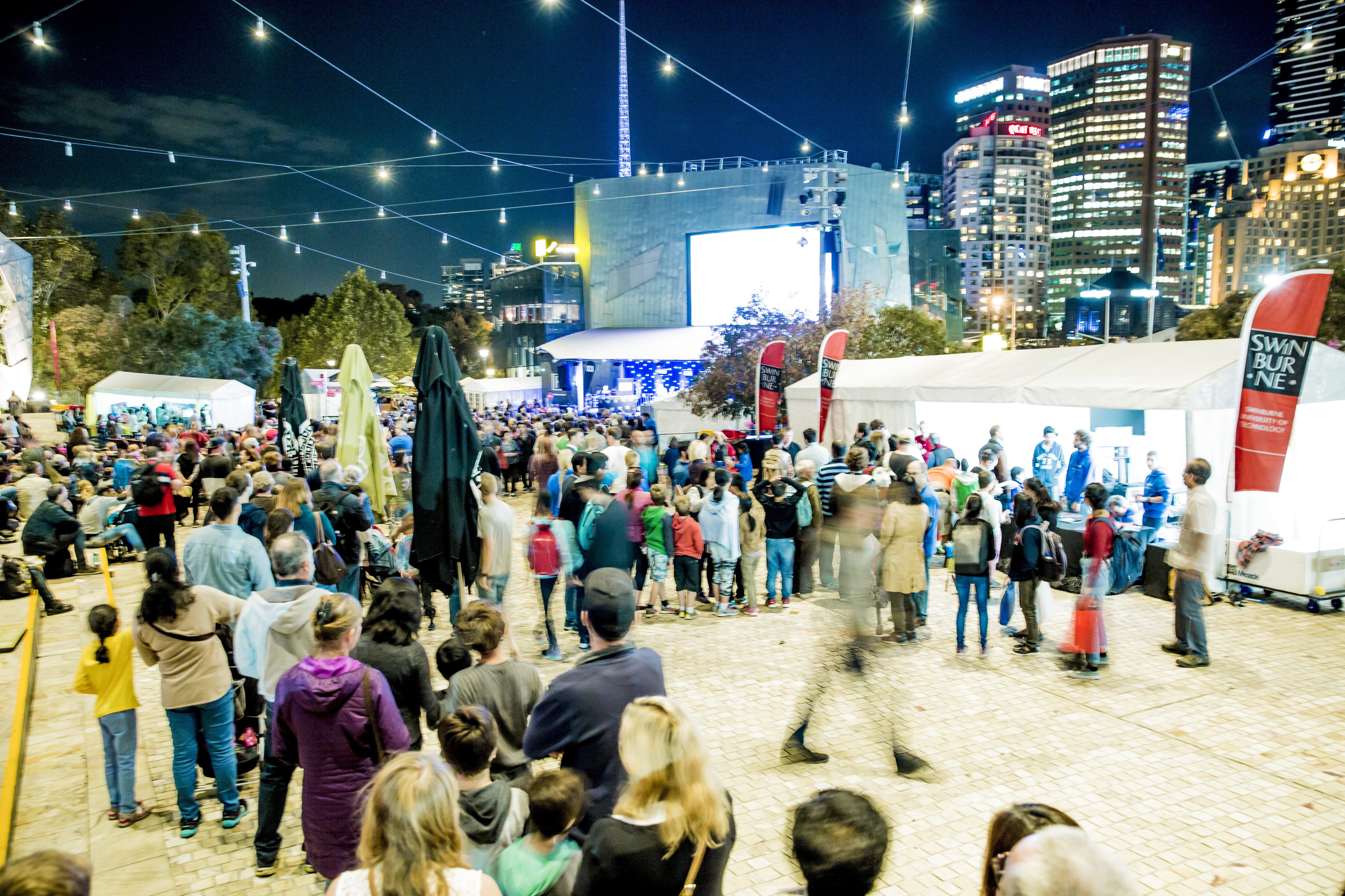 Stargazing event held at Fed Square 