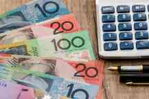 Background of australian dollar for design