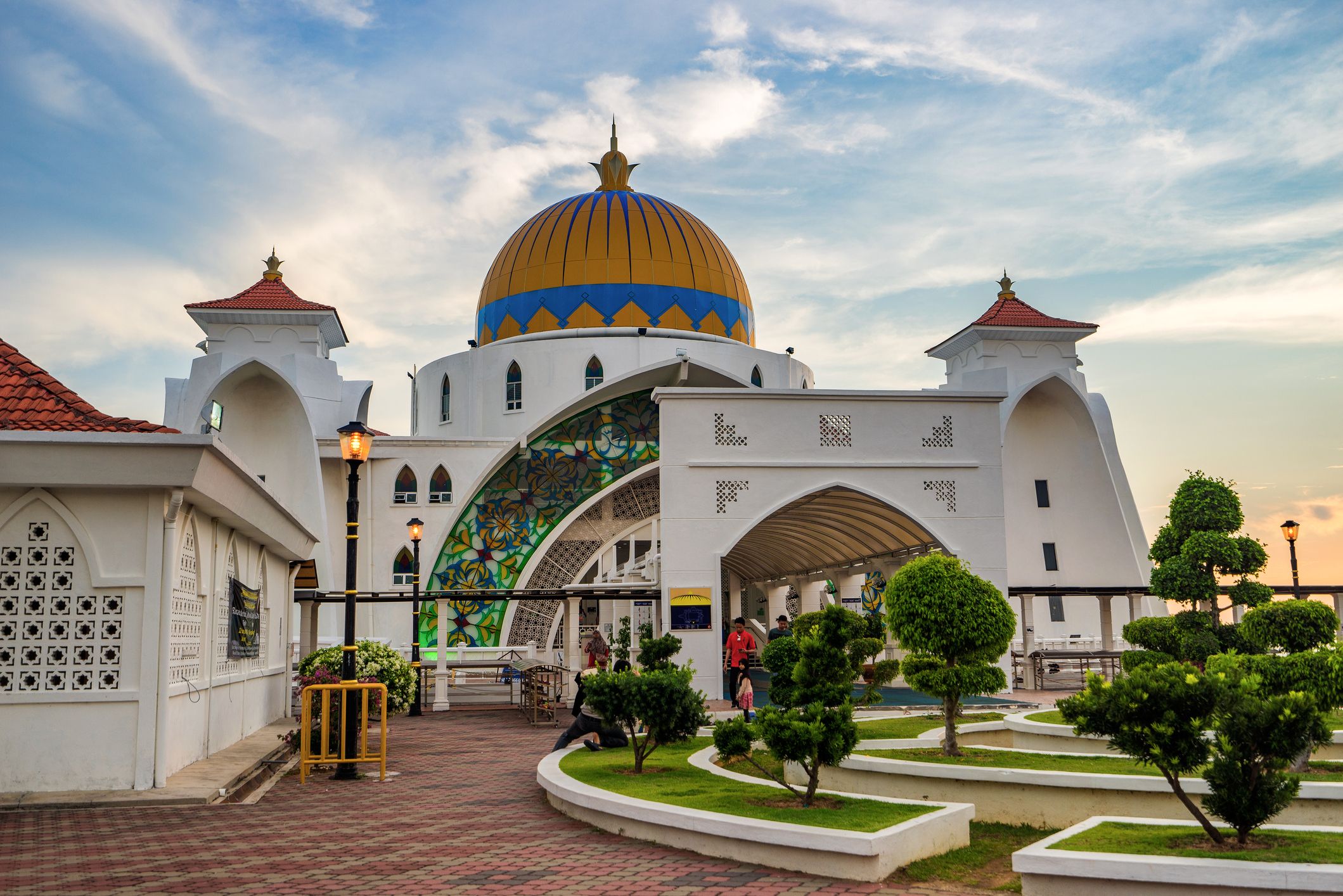 The Malacca Straits Mosque in Malacca state Malaysia