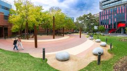 The Indigenous Learning Circles at Wakefield Gardens on Swinburne's Hawthorn campus.