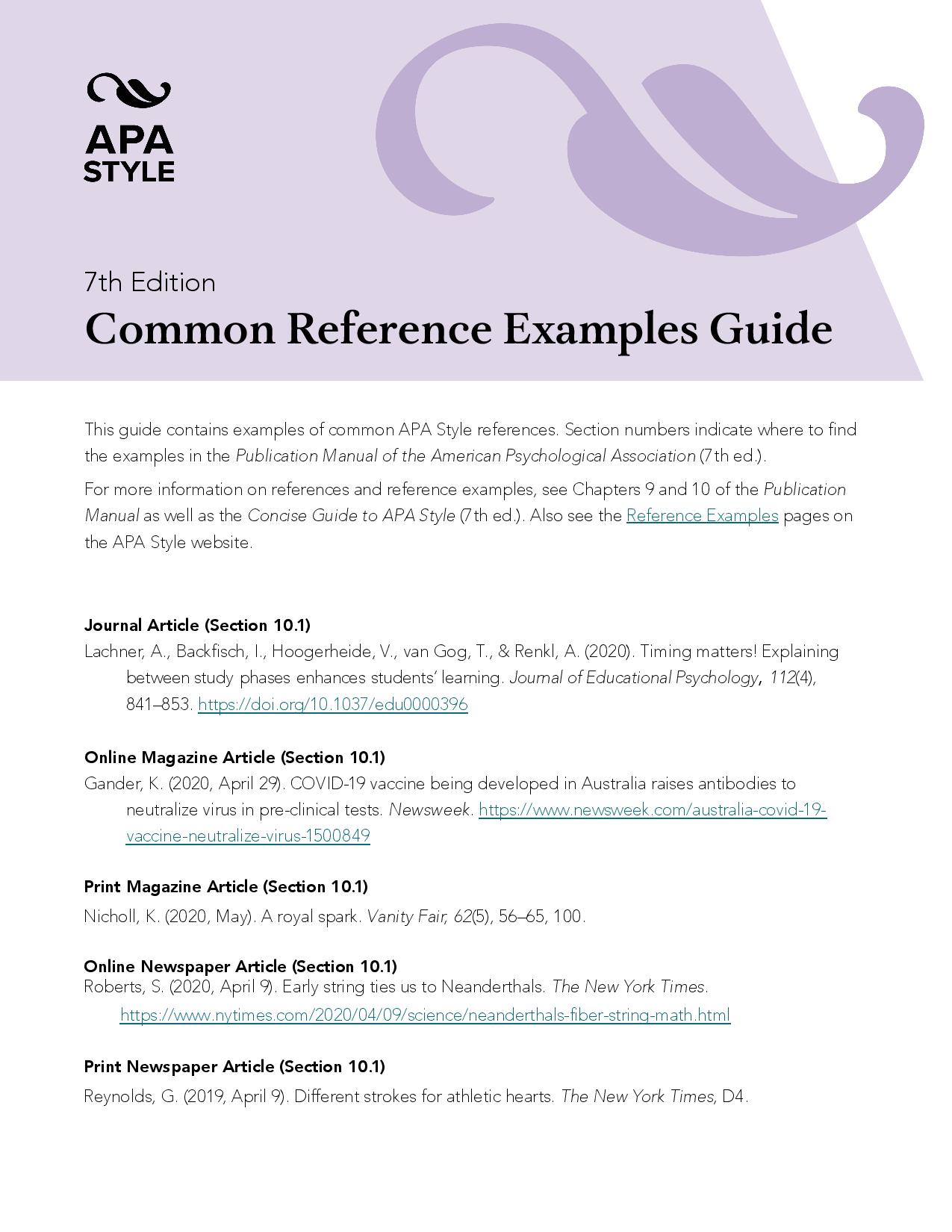 Home - APA Citation Style, 7th Edition - Research Guides at East