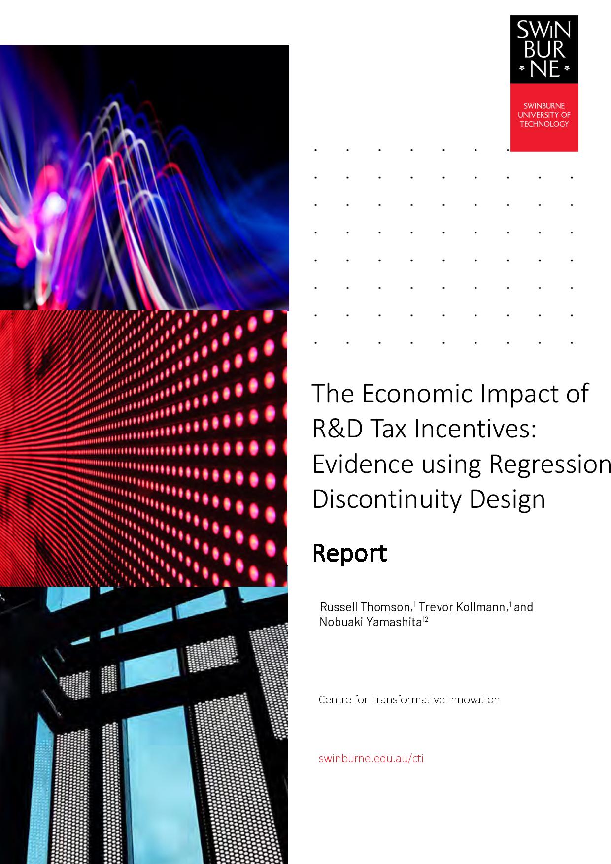 The Economic Impact of R&D Tax Incentives: Evidence using Regression Discontinuity Design