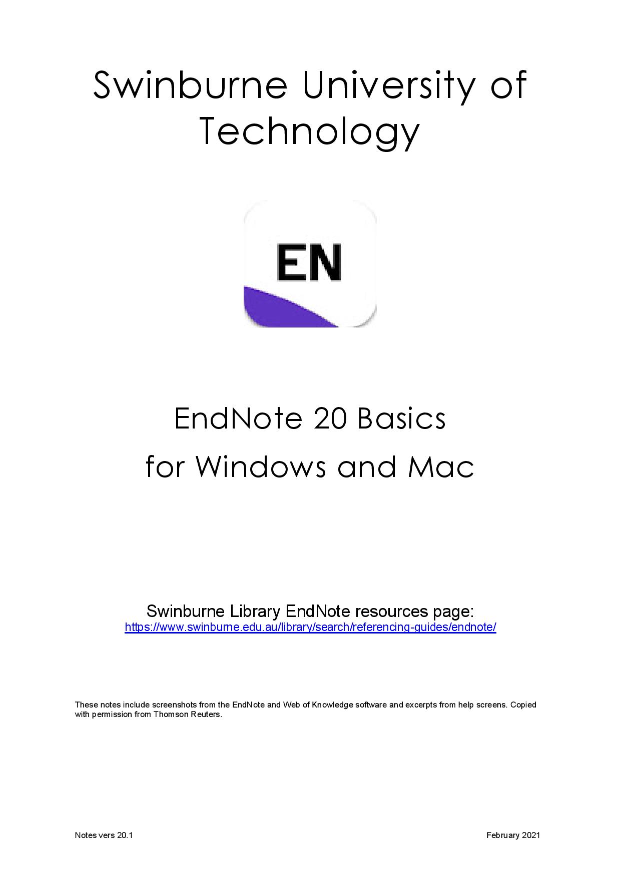 endnote for mac tutorial video