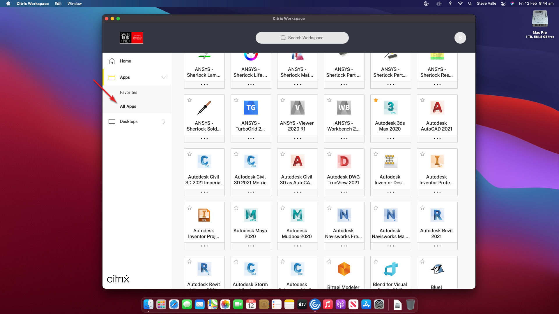 add citrix app shortcut to user desktop