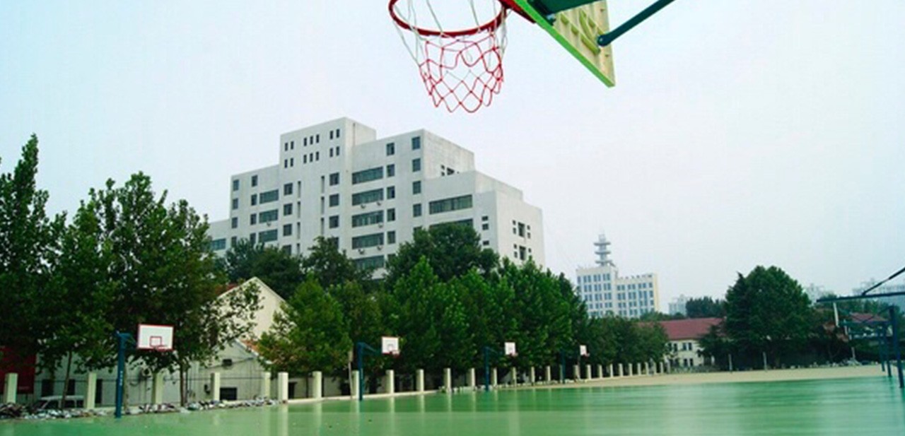 Basketball court at Shandong University of Science and Technology