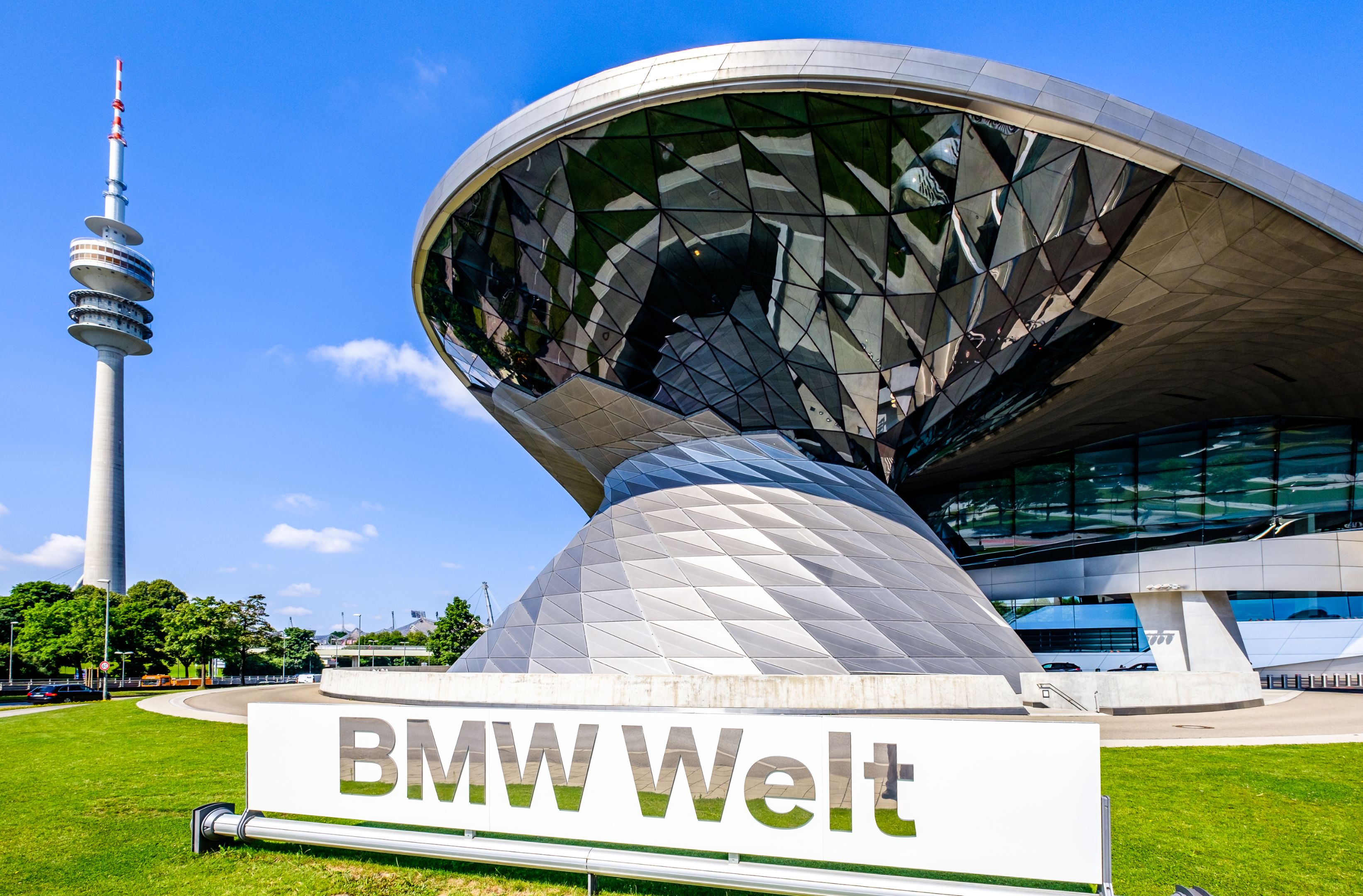 BMW Welt facade in Munich Germany