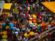 Busy Flower market ready for Diwali celebration in Mumbai