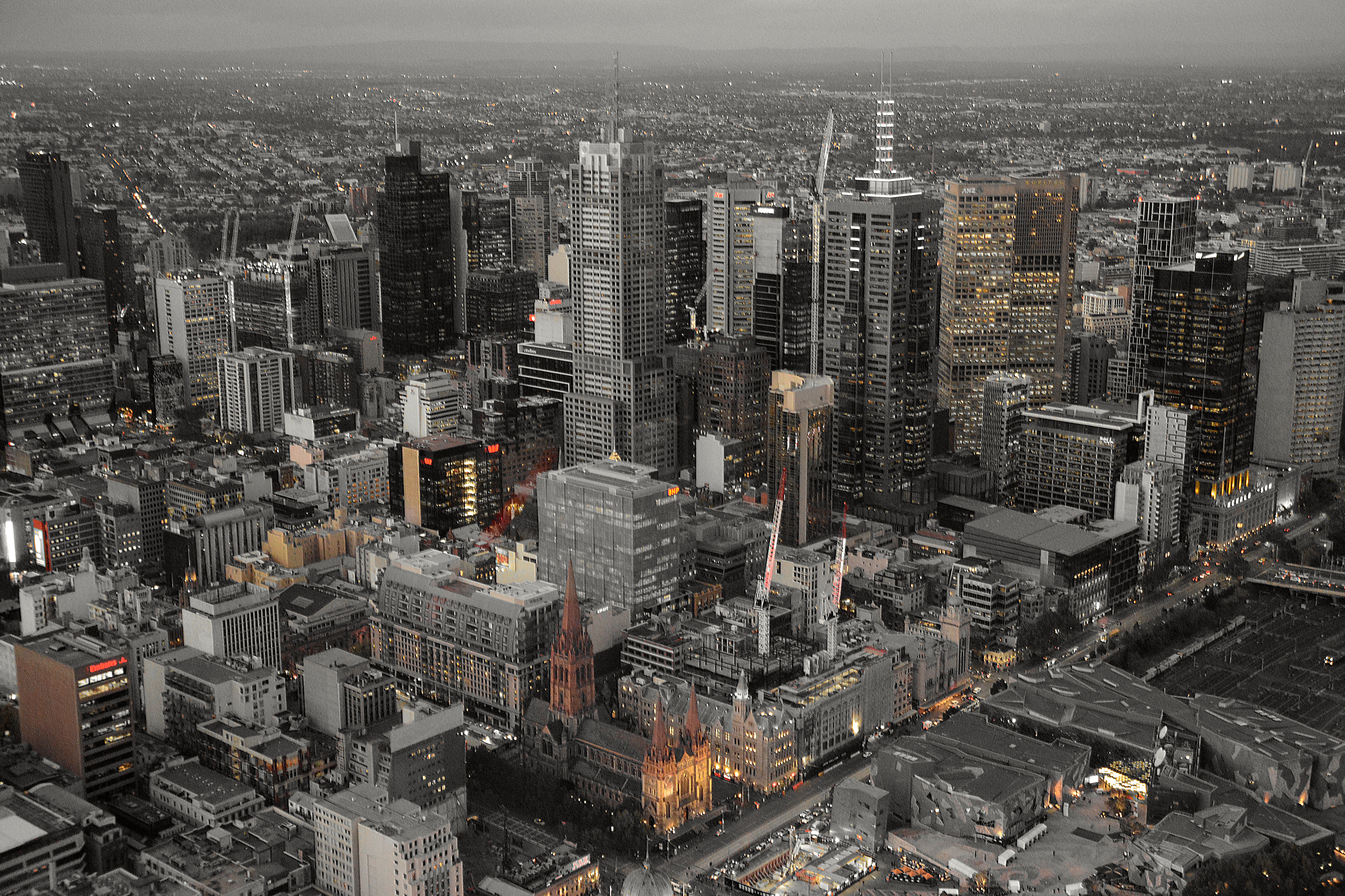Melbourne CBD panorama, Victoria, Australia