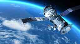 Space station in Earth orbit.
