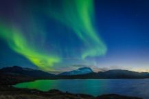 Image of northern lights in Sweden. 
