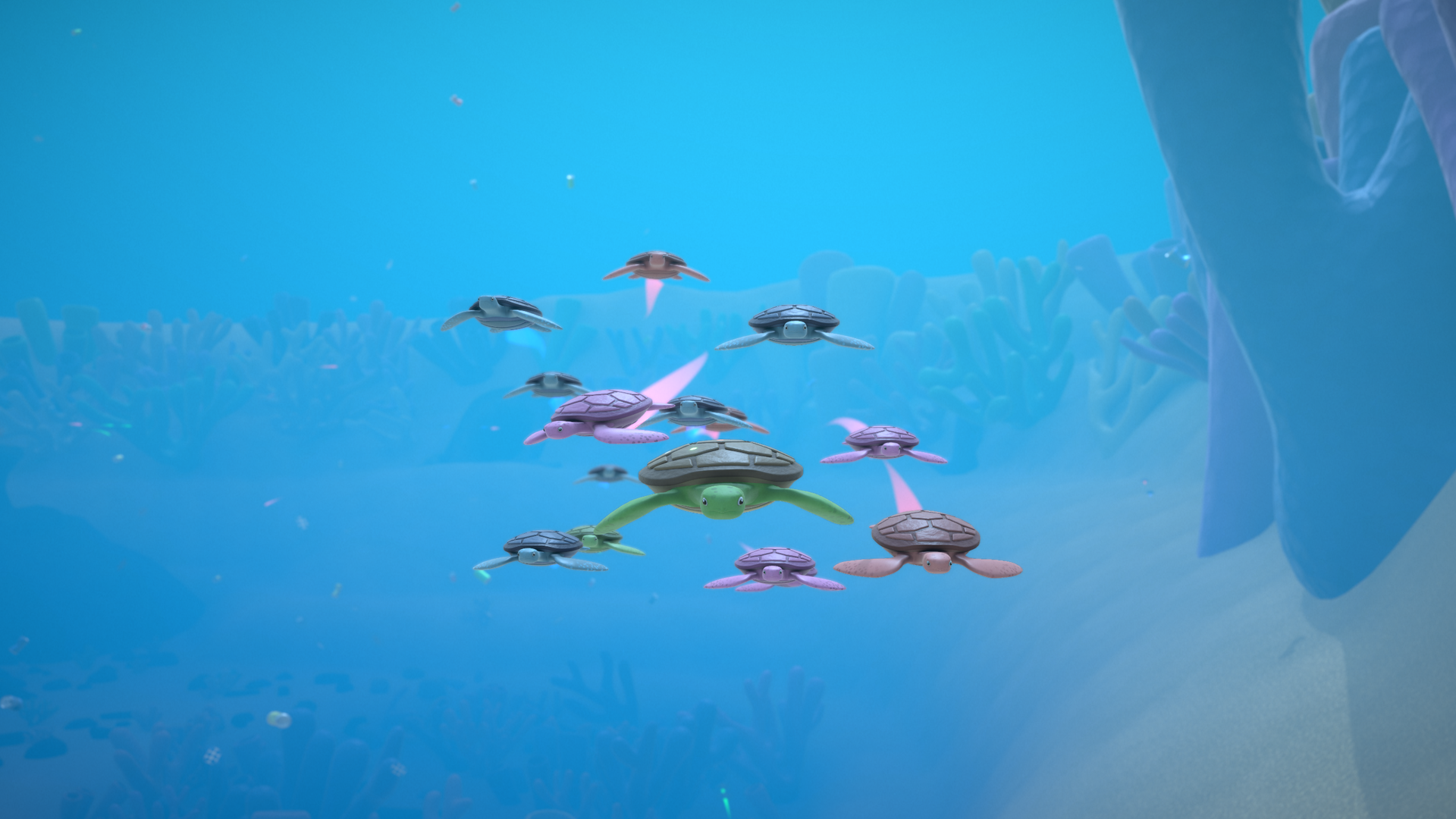 Screenshot of the Rainbow Reef Turtle Chief game