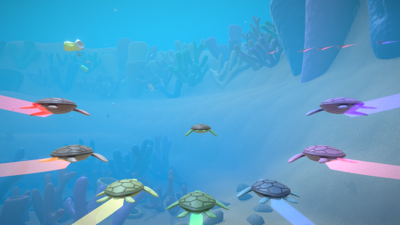 Screenshot of the Rainbow Reef Turtle Chief game