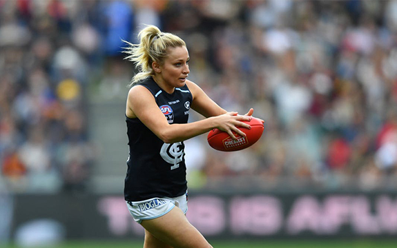 AFLW player Sarah Hosking from Carlton